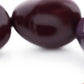 Close-up of the Unique Flex Bracelet Aubergine by Vanessa Baroni showing the beads