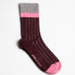 Aydo Studios Varna Flow socks in Muted Nectar, single sock side view