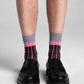 Aydo Studios Varna Flow socks in Muted Nectar, worn with loafers