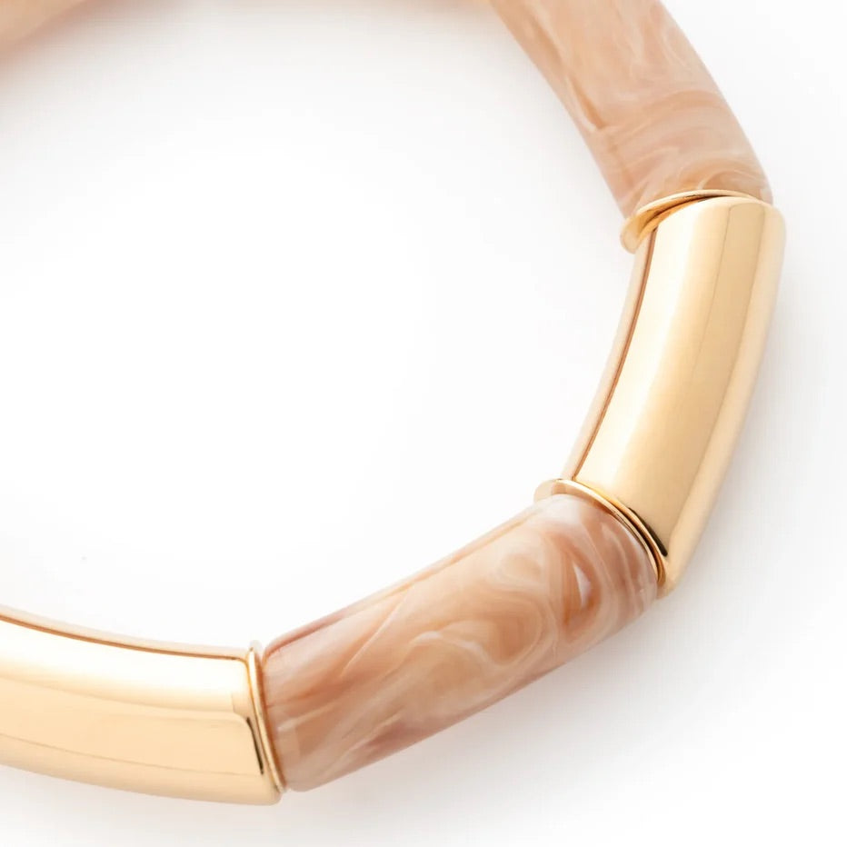 Flex Bracelet In Gold Creme Brulee