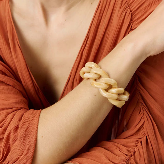 Great Bracelet In Creme Brulee Marble