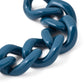 Close-up of the Flat Chain Bracelet In Petrol by Vanessa Baroni showing the material and finish