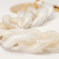 Flat Chain Bracelet White Marble