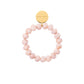 Mini Beads Flex Bracelet In Ivory Rose Marble by Vanessa Baroni on a white background