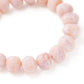 Close-up of the Mini Beads Flex Bracelet In Ivory Rose Marble by Vanessa Baroni showing the material and finish