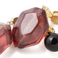 Close-up of the Rhinestone Clear Earring by Vanessa Baroni showing the stone and finish