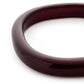 Soft Edge Bangle In Bordeaux Marble