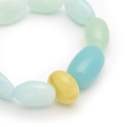 Unique Bracelet In Cloud Marble