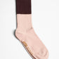 Aydo Studios Veliko Pass socks in Faded Blush, single sock