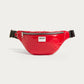 WOUF Cherry Waistbag In Recycled Fabric – front view on soft stone background