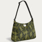 WOUF Cobra Hobo Bag in Recycled Fabric – front view on soft stone background