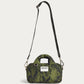 WOUF Cobra Mini Bag in Recycled Fabric – front view on soft stone background