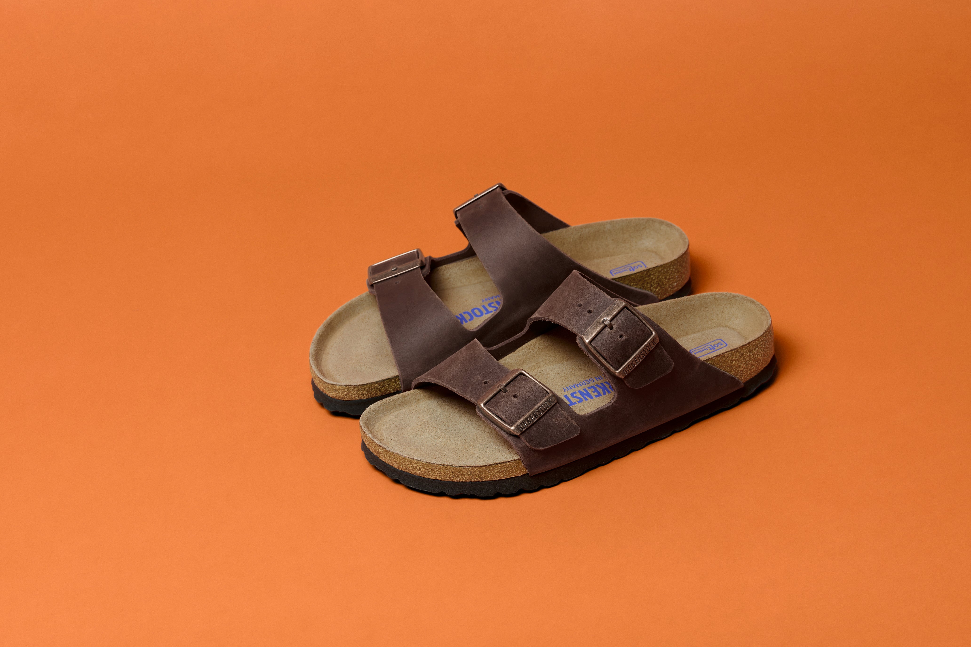 Birkenstock arizona habana soft footbed on sale